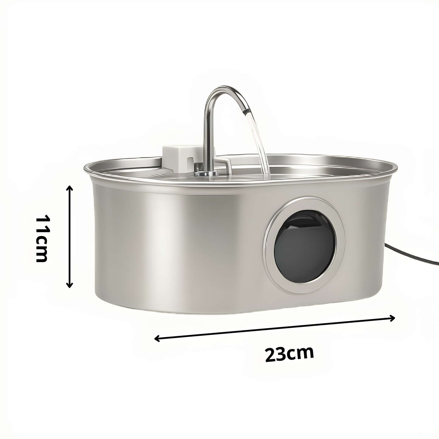 Fontaine à eau pour chat 3,2L – Silencieuse & filtrée – Inox anti-poils – Hydratation continue garantie