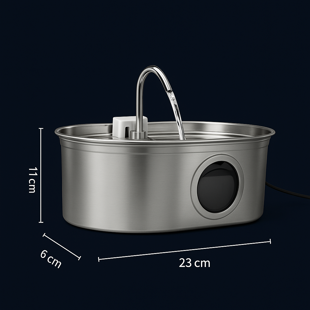 Fontaine à eau pour chat - Hydratation automatique, silencieuse et design moderne