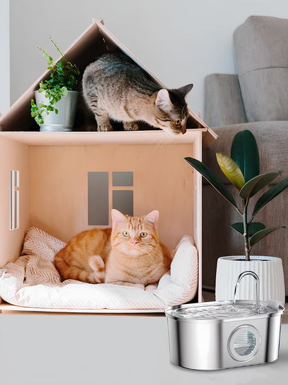 Fontaine à eau pour chat - Hydratation automatique, silencieuse et design moderne